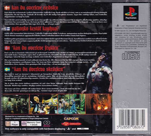 Resident Evil 2 - Platinum - PS1 (A Grade) (Genbrug)